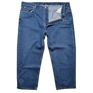 Levi's 550 Relaxed Fit Tapered Denim Blue Jeans Men's Size 48x29 Big & Tall